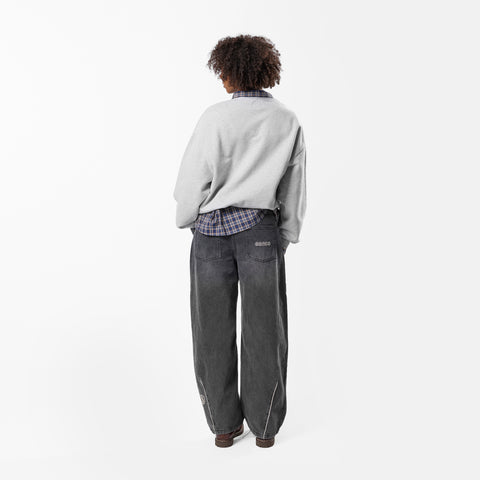 PL / Slanted Crewneck - Neutral Heather