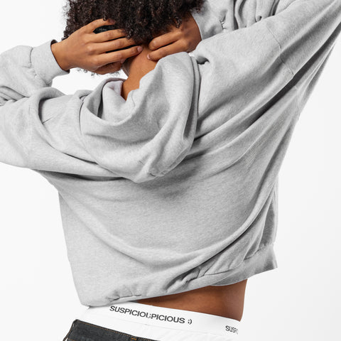 PL / Slanted Hoodie - Neutral Heather