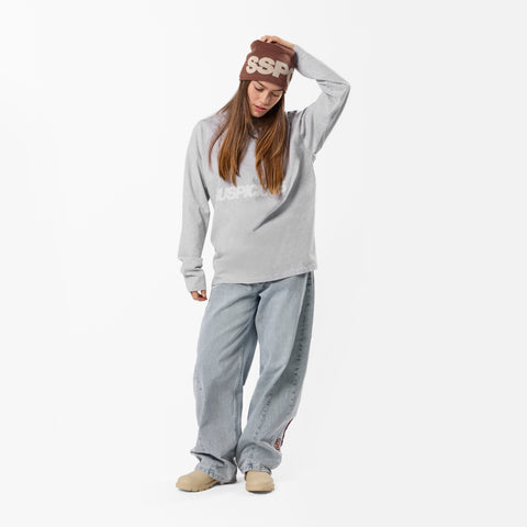 PL / Slanted Longsleeve - Neutral Heather