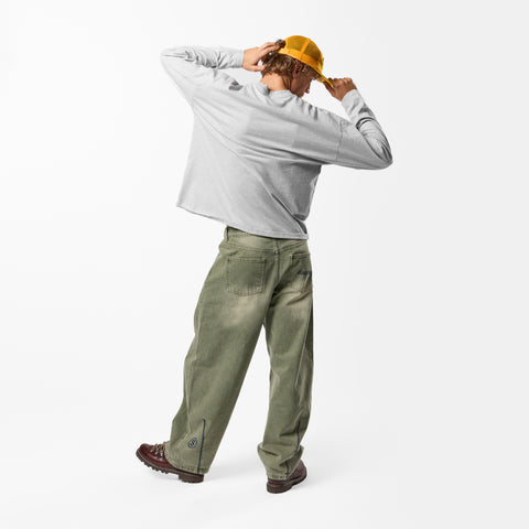 PL / Slanted Longsleeve - Neutral Heather