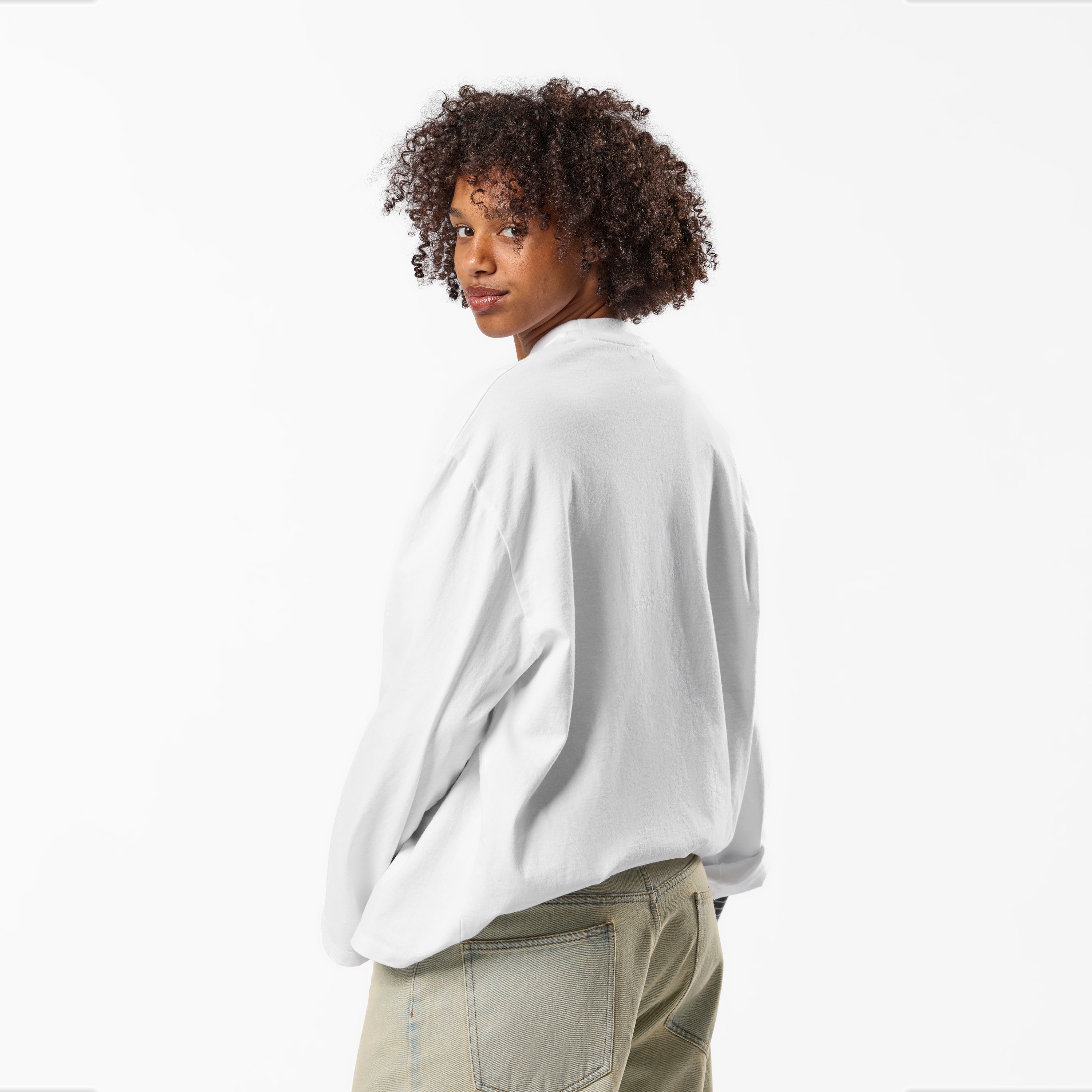 Slanted Longsleeve - White – Suspicious Antwerp