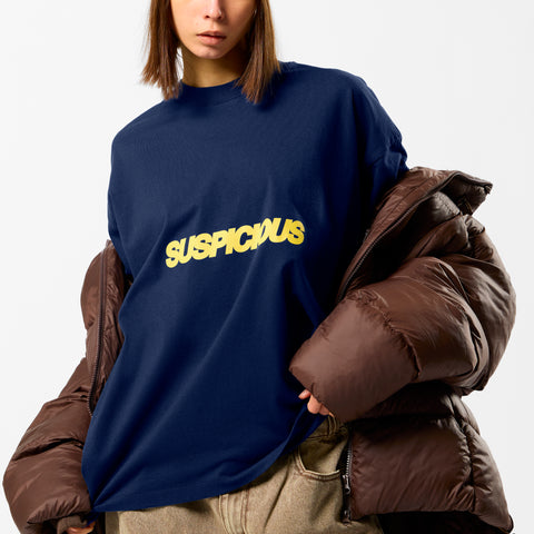 Camo / Slanted Tee - Deep Navy