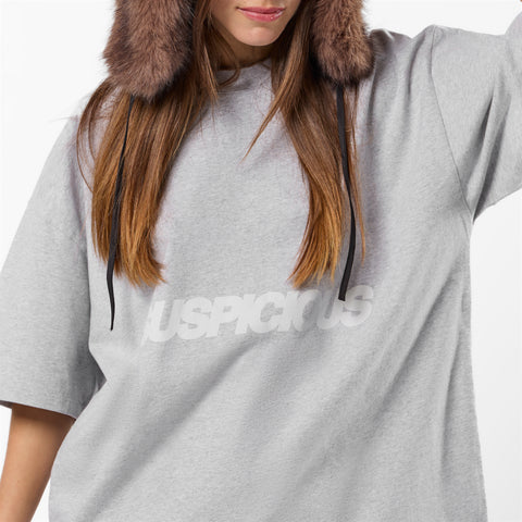 PL / Slanted Tee - Neutral Heather