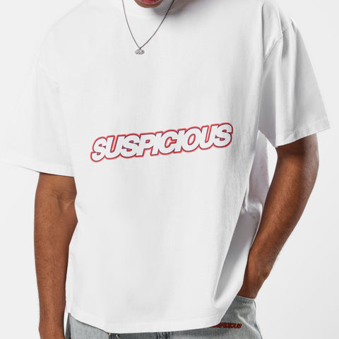 PL / Slanted Tee - White