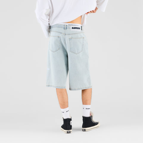 Summer Breeze / Solid Jeans Shorts - Bleached