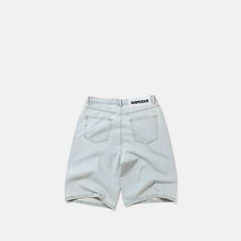 Summer Breeze / Solid Jeans Shorts - Bleached