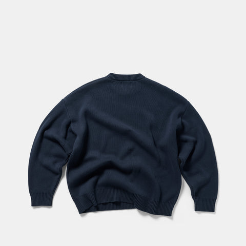 End Of Summer / Solid Knitted Crew - Nightfall