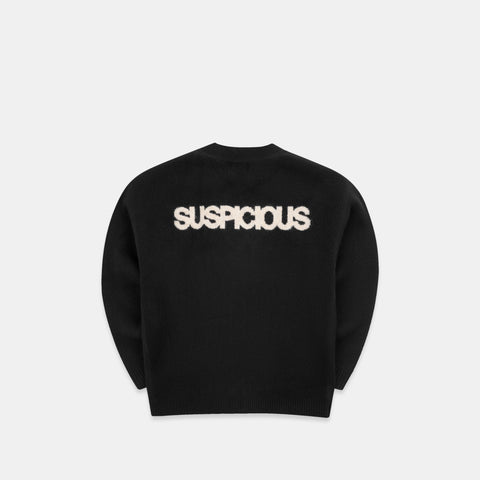 Winter 5 / Solid Knitted Cardigan - Black