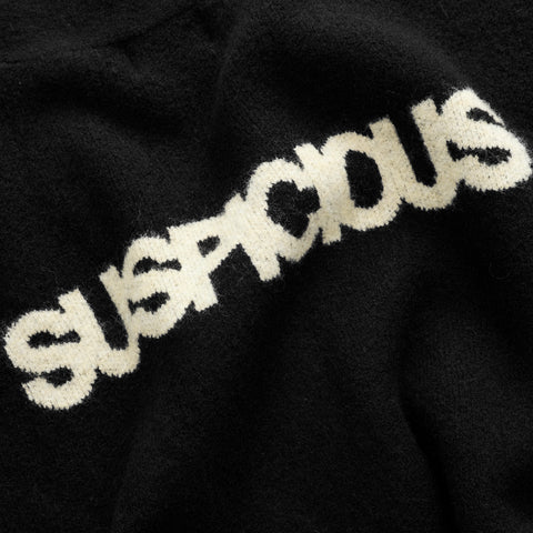 Winter 5 / Solid Knitted Cardigan - Black