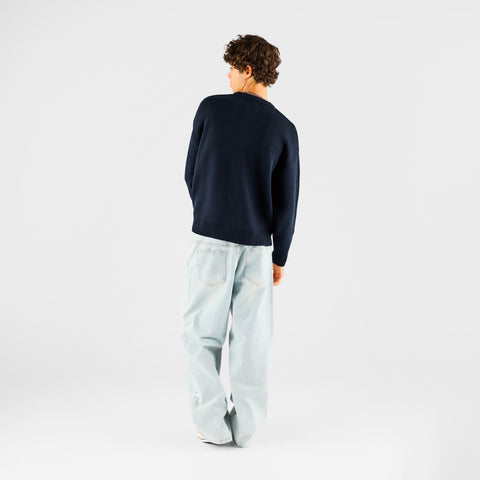 End Of Summer / Solid Knitted Crew - Nightfall