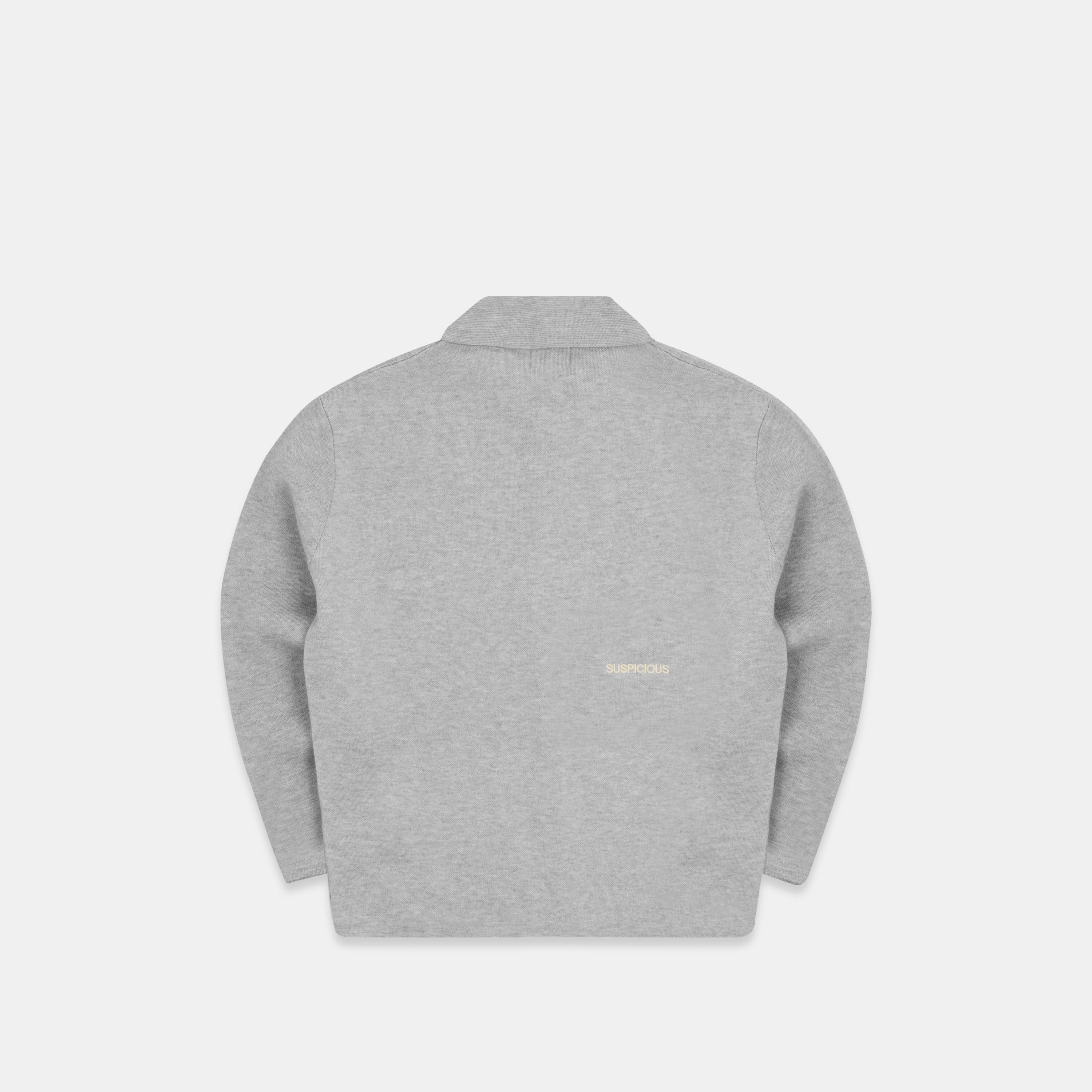Solid Knitted Jacket - Neutral Heather – Suspicious Antwerp