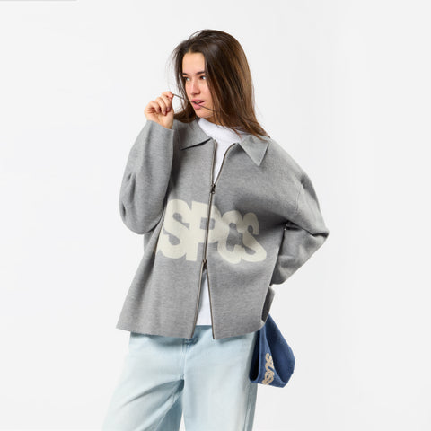 Winter 5 / Solid Knitted Jacket - Neutral Heather