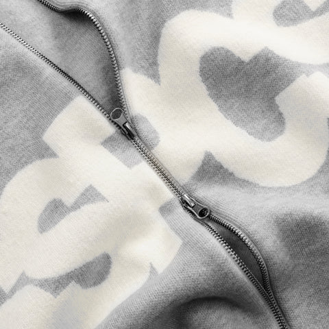 Winter 5 / Solid Knitted Jacket - Neutral Heather