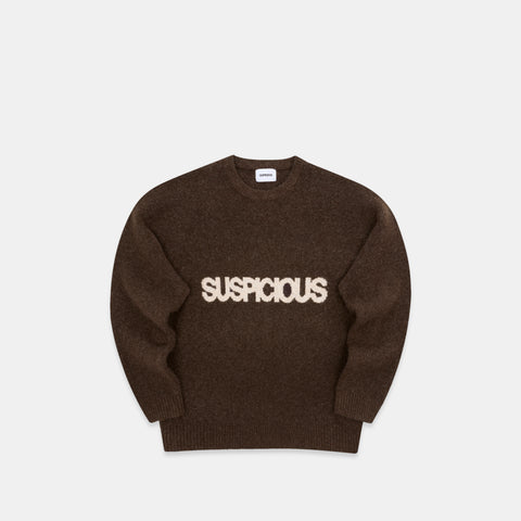 Winter 5 / Solid Knitted Sweat - Espresso