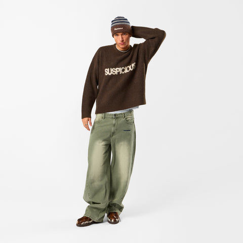 Winter 5 / Solid Knitted Sweat - Espresso