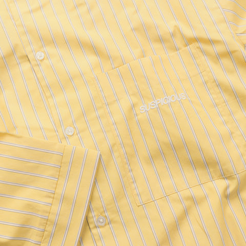 Summer Breeze / Solid Square Shirt - Butter Striped