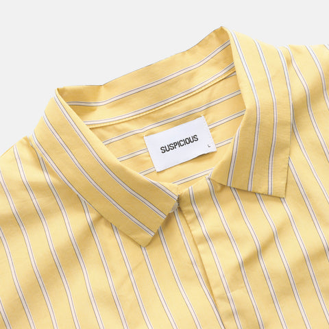 Summer Breeze / Solid Square Shirt - Butter Striped