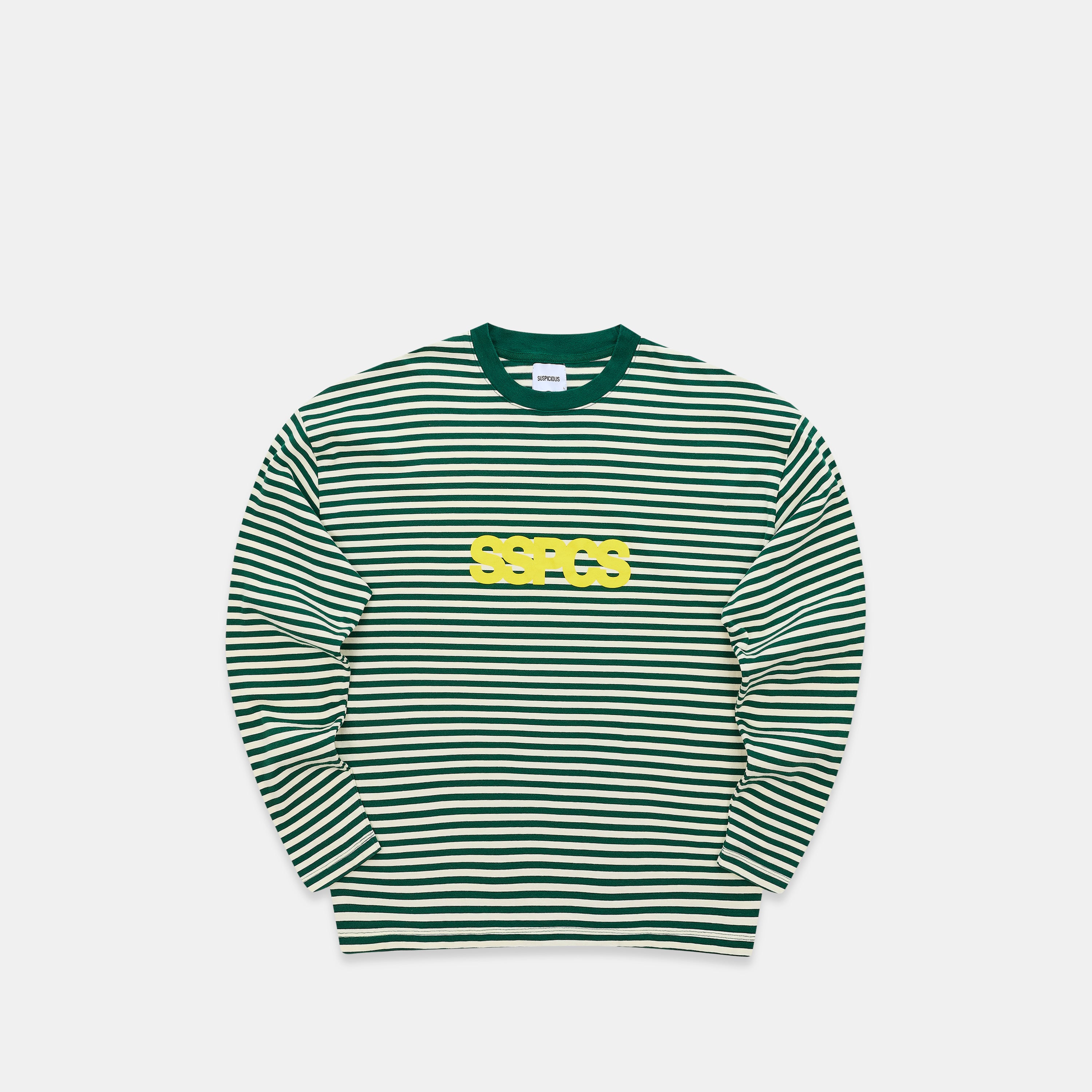 Solid Striped Longsleeve - Green Yellow – Suspicious Antwerp