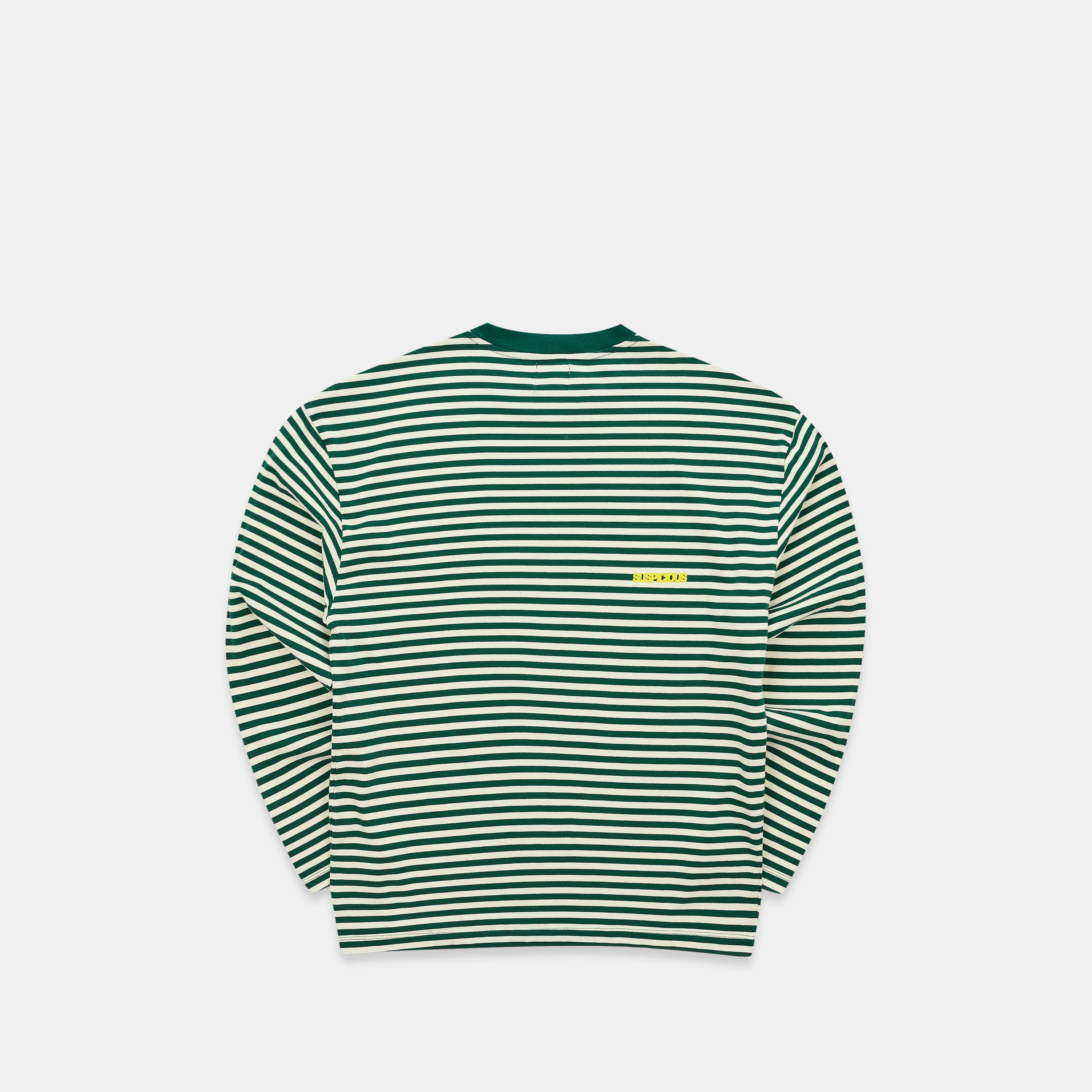 Solid Striped Longsleeve - Green Yellow – Suspicious Antwerp