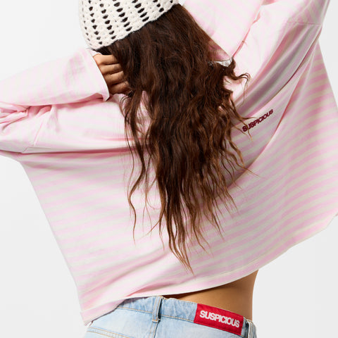 Bestsellers Variants / Solid Striped Longsleeve - Pink
