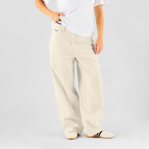 Summer Breeze / Solid W Jeans - Egret