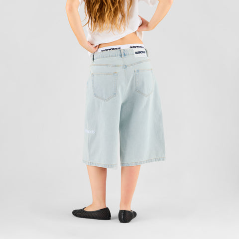 Summer Breeze / Solid W Jeans Shorts - Bleached