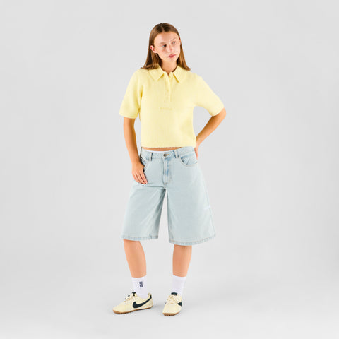 Summer Breeze / Solid W Jeans Shorts - Bleached