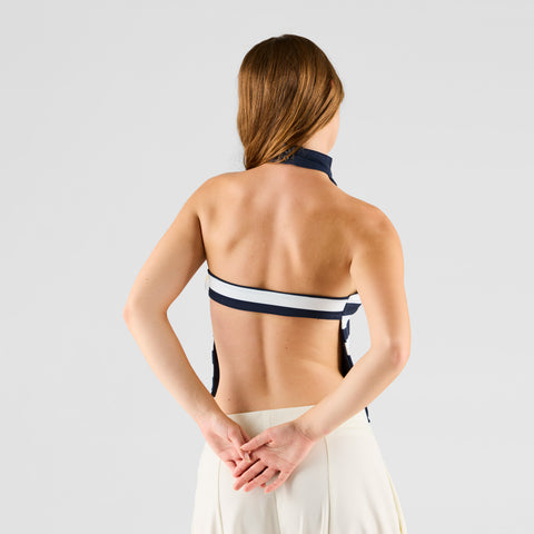 Summer Breeze / Solid W Reversible Halter Top - Nightfall