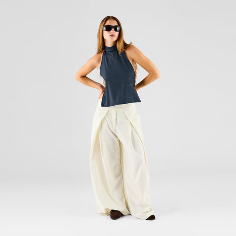 Summer Breeze / Solid W Reversible Halter Top - Nightfall