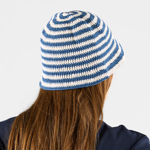 Boat / Spiral Crochet Hat - Nightfall