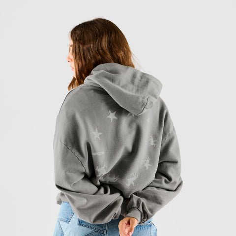 Suspicious Cowboys / Spur Hoodie - Washed Rhino