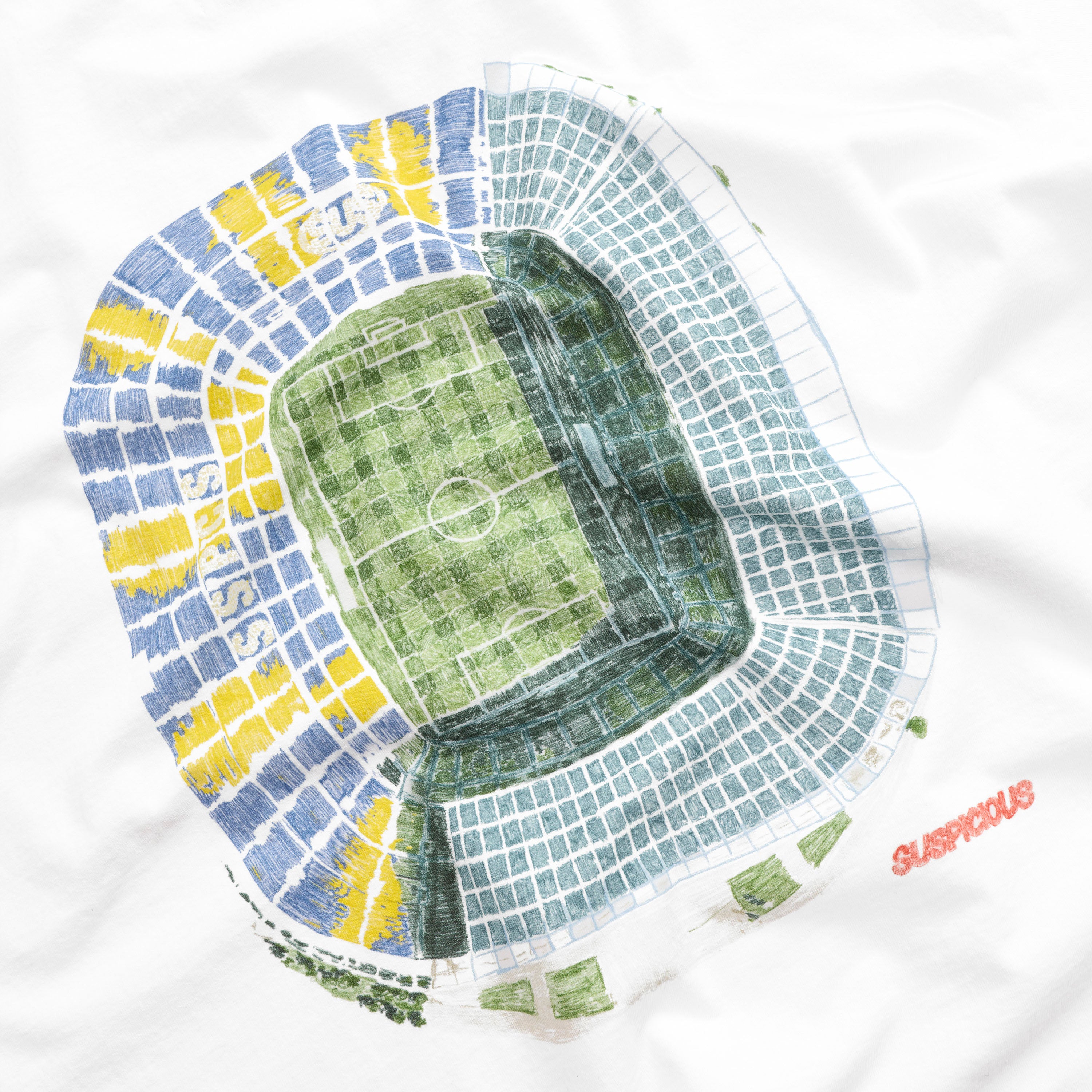 Stadium Tee - White – Suspicious Antwerp
