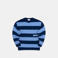 PL / Striped Knitted Sweat - Blue