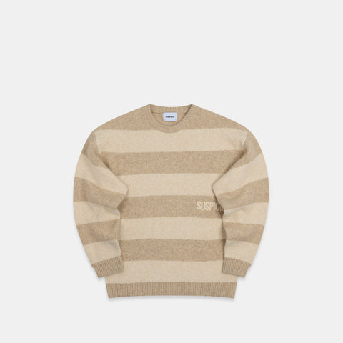 PL / Striped Knitted Sweat - Dune
