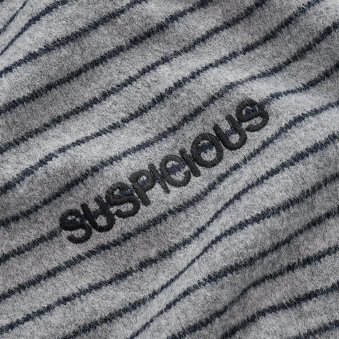 Polkaline / Striped Knitted Sweat - Neutral Heather