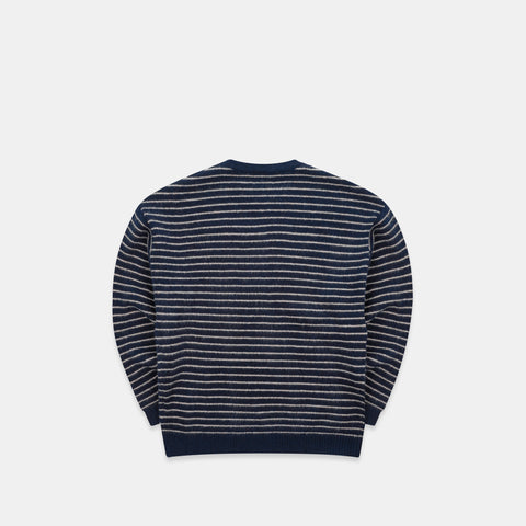 Polkaline / Striped Knitted Sweat - Nightfall