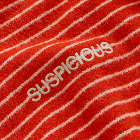 Polkaline / Striped Knitted Sweat - Red