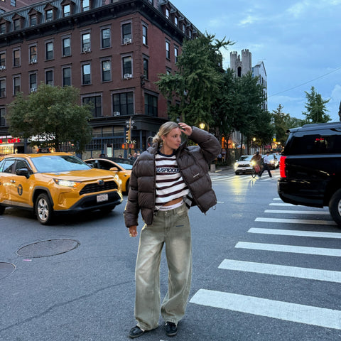 Winter1 / Striped Longsleeve - Natural & Red