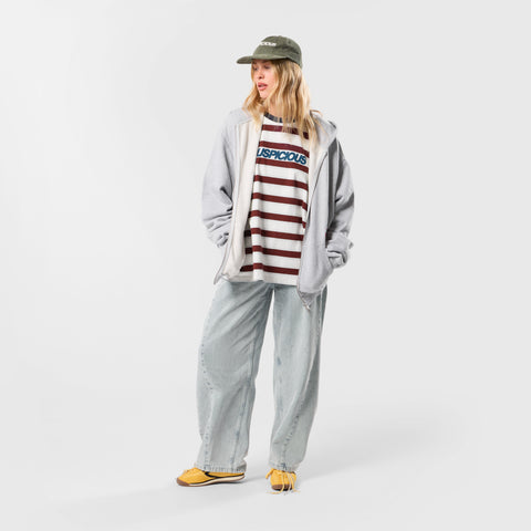 Winter1 / Striped Longsleeve - Natural & Red