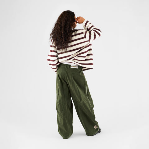Winter1 / Striped Longsleeve - Natural & Red