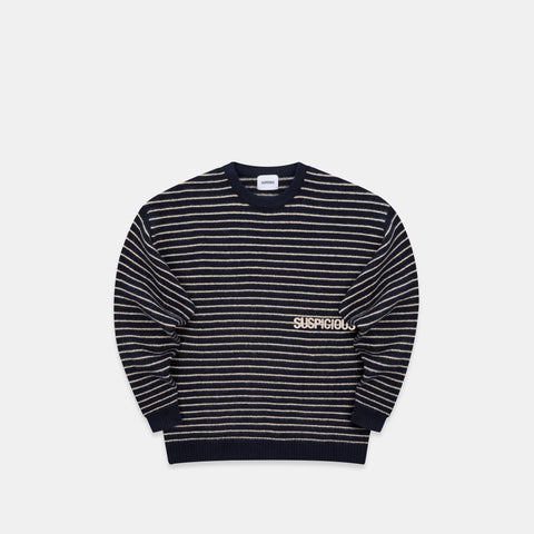 Prelist / Striped Knitted Sweat - Nightfall