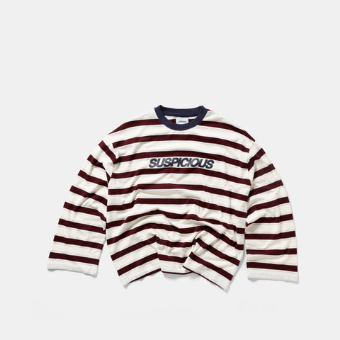 Winter1 / Striped Longsleeve - Natural & Red
