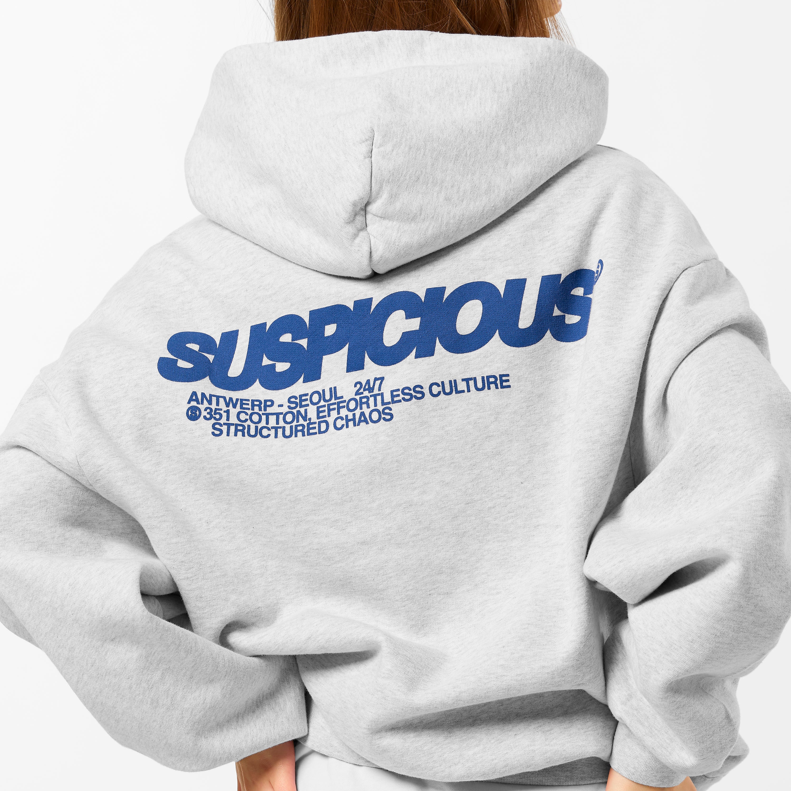 Structured Chaos Hoodie - Ash – Suspicious Antwerp