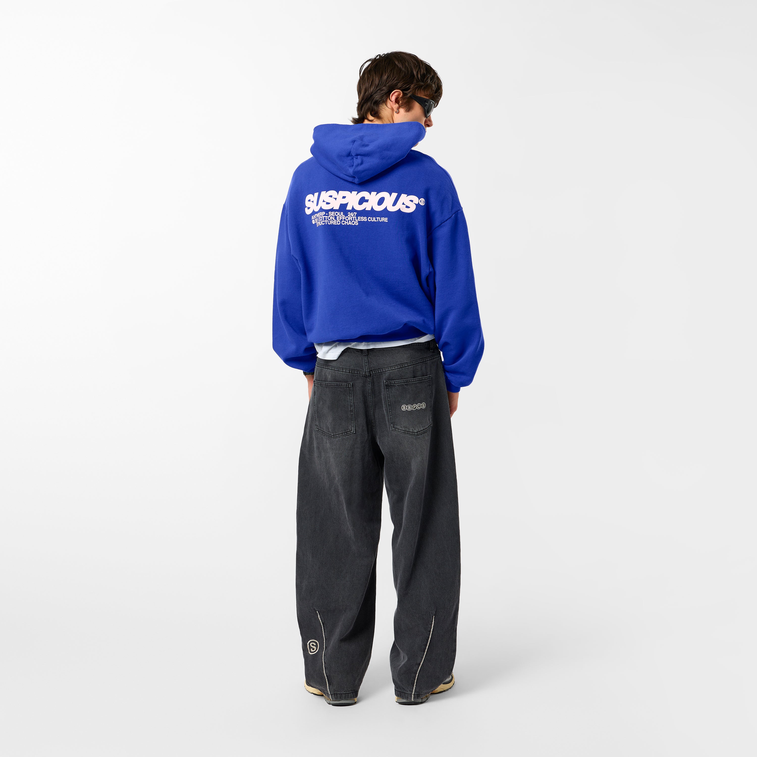 Structured Chaos Hoodie - Big Blue – Suspicious Antwerp