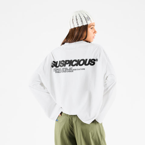 +351 Cotton / Structured Chaos Longsleeve - White