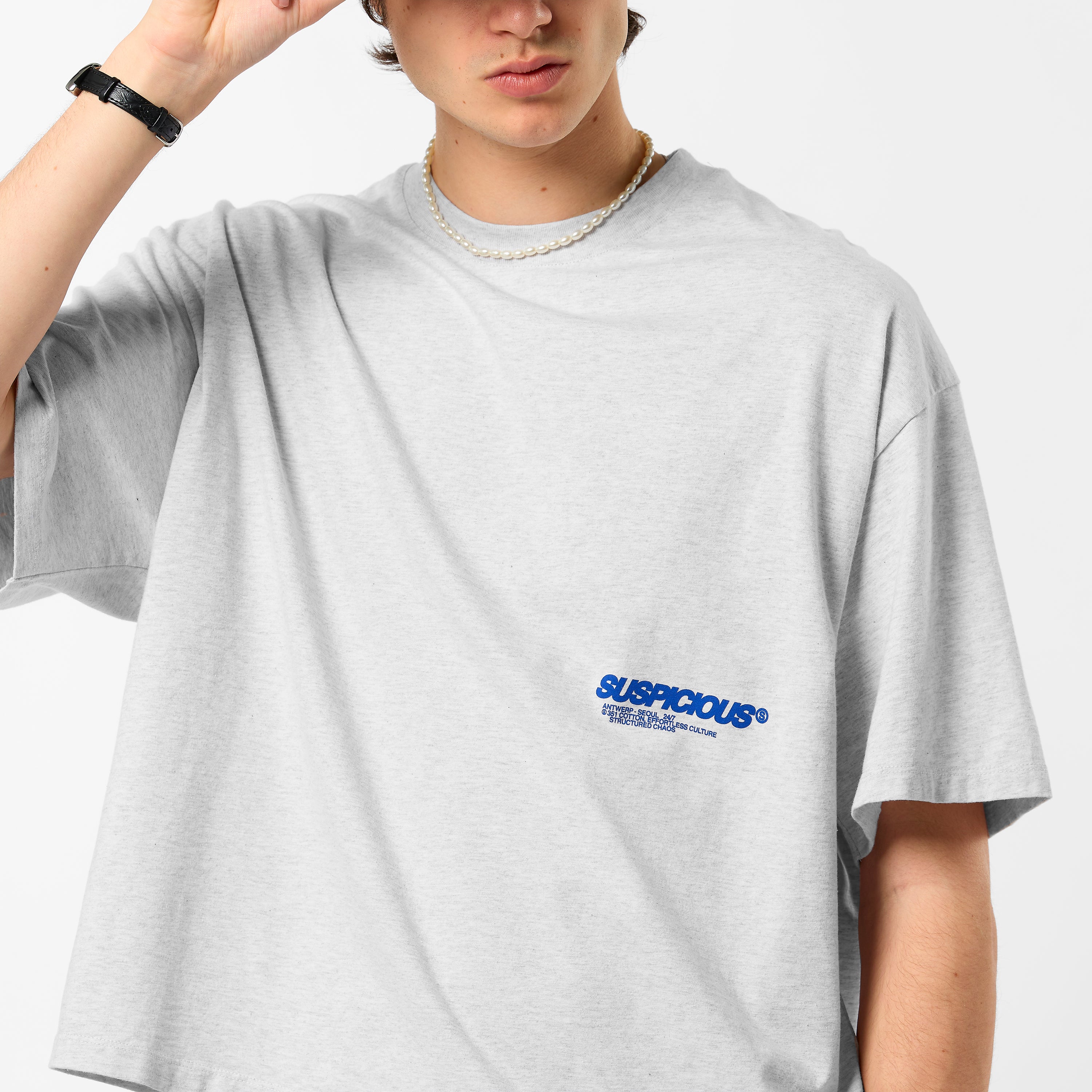 Structured Chaos Tee - Ash – Suspicious Antwerp