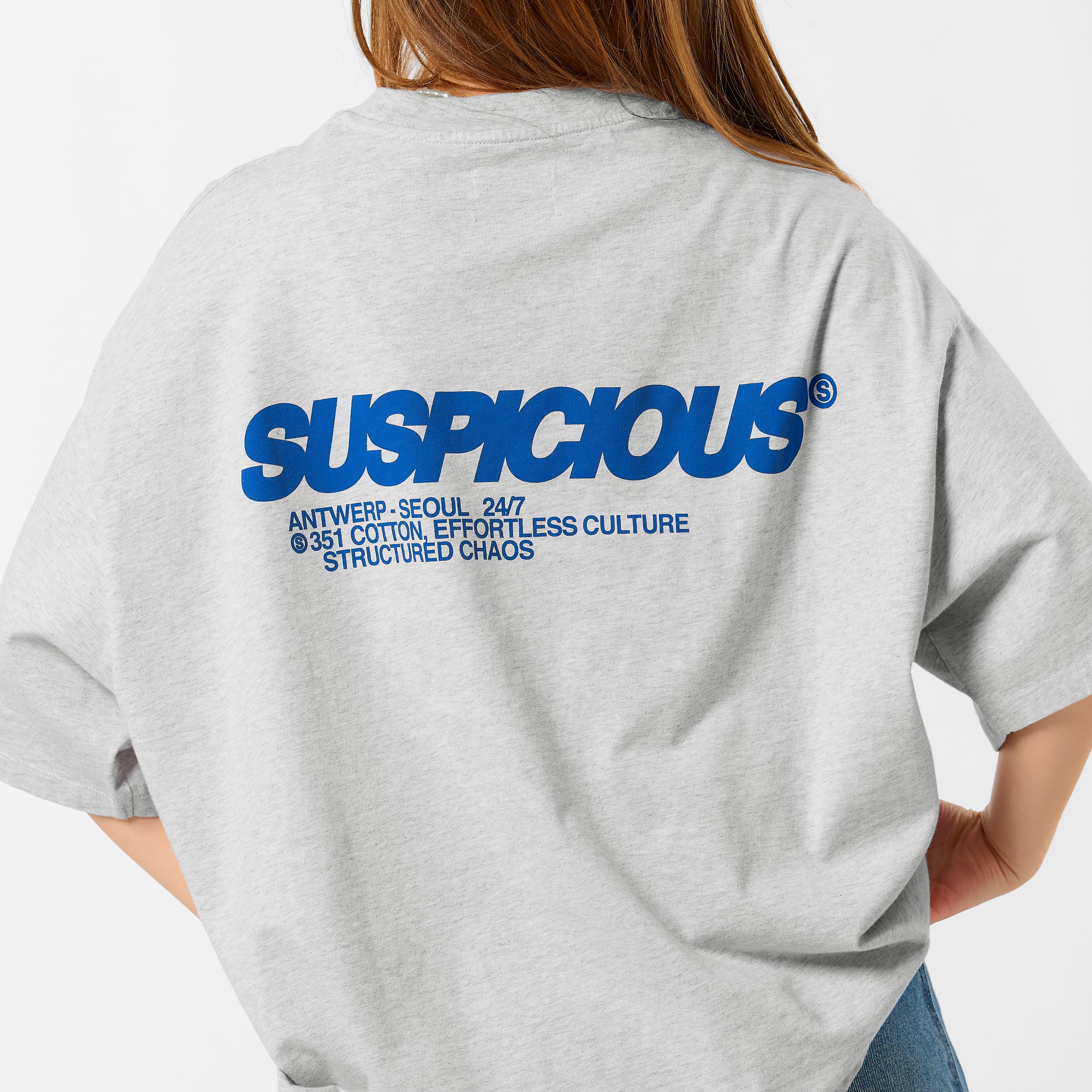 Structured Chaos Tee - Ash – Suspicious Antwerp