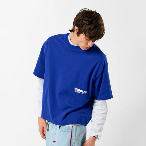 +351 Cotton / Structured Chaos Tee - Big Blue