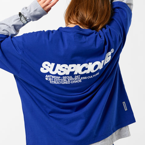 +351 Cotton / Structured Chaos Tee - Big Blue