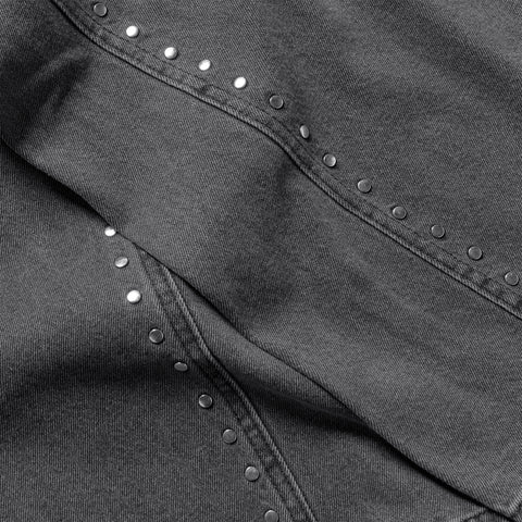 Suspicious Cowboys / Studded W  Wide Jeans - Washed Charcoal